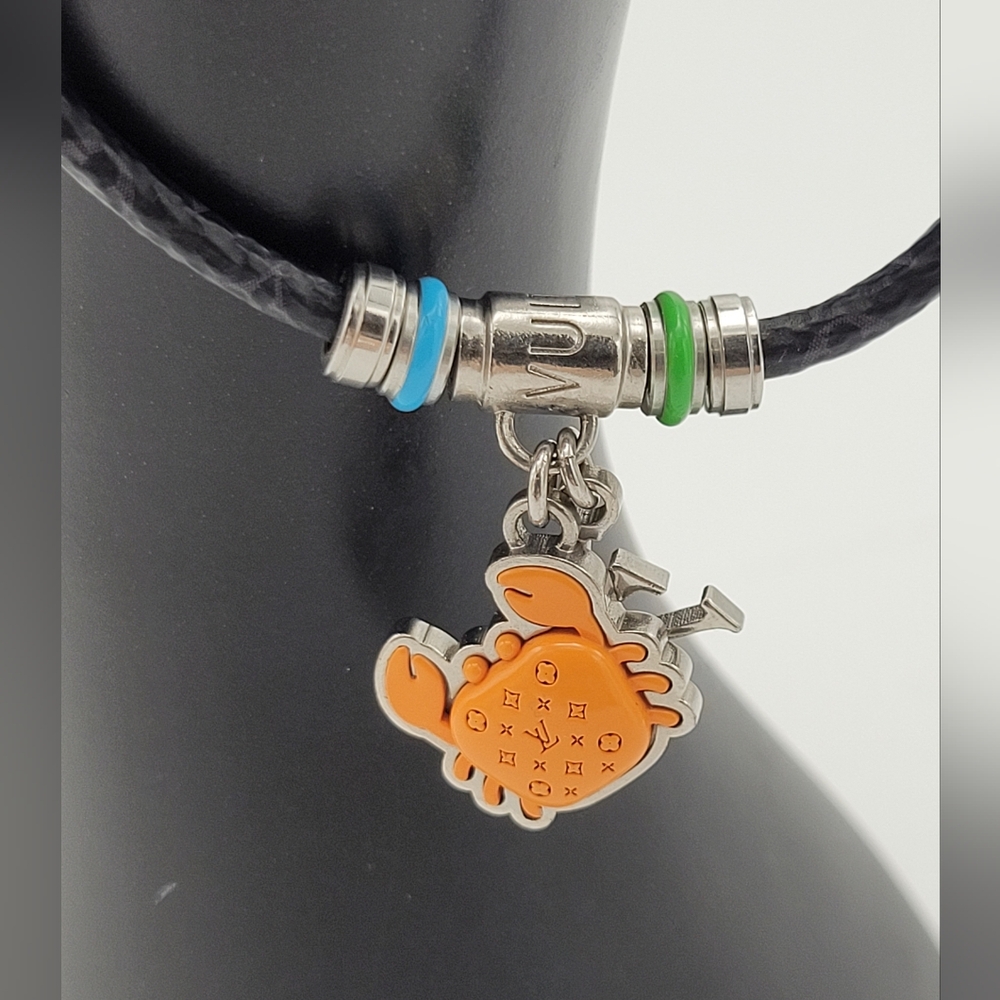 Louis Vuitton Black and Orange Crab Bracelet - Picture 5 of 8